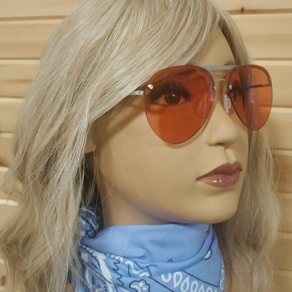 Elegant Black and Brown Aviator Sunglasses - Picture 2 of 9